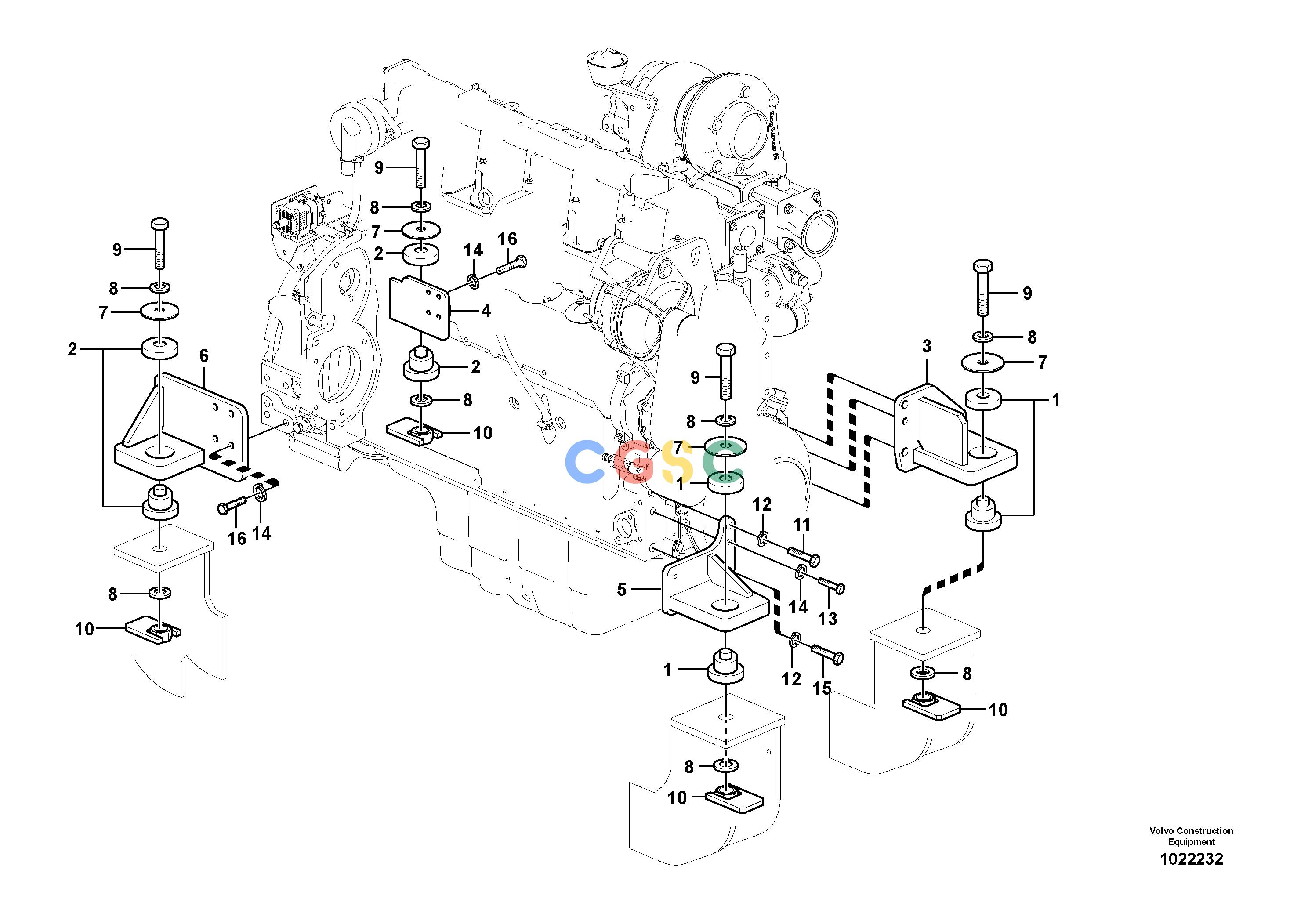 沃尔沃零件查询EW180C Engine mountNone8280109-NoneVOE8280109NoneAutodata Volvo online