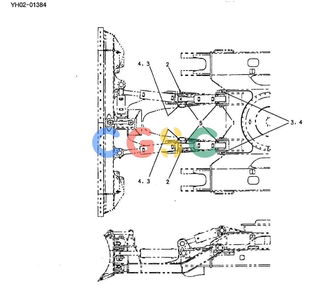 神钢零件查询(ED150) - BLADE RUNNER EXCAVATOR/DOZER ASN YH02-01384 (4/02-12/03) (02-019) - CYLINDER INSTAL Kobelco