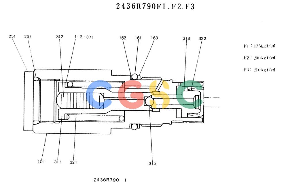神钢零件查询(K912LC) - MARK II EXCAVATOR ASN YC0301-0737 (1/88-12/03) (11-007) - VALVE ASSY Kobelco
