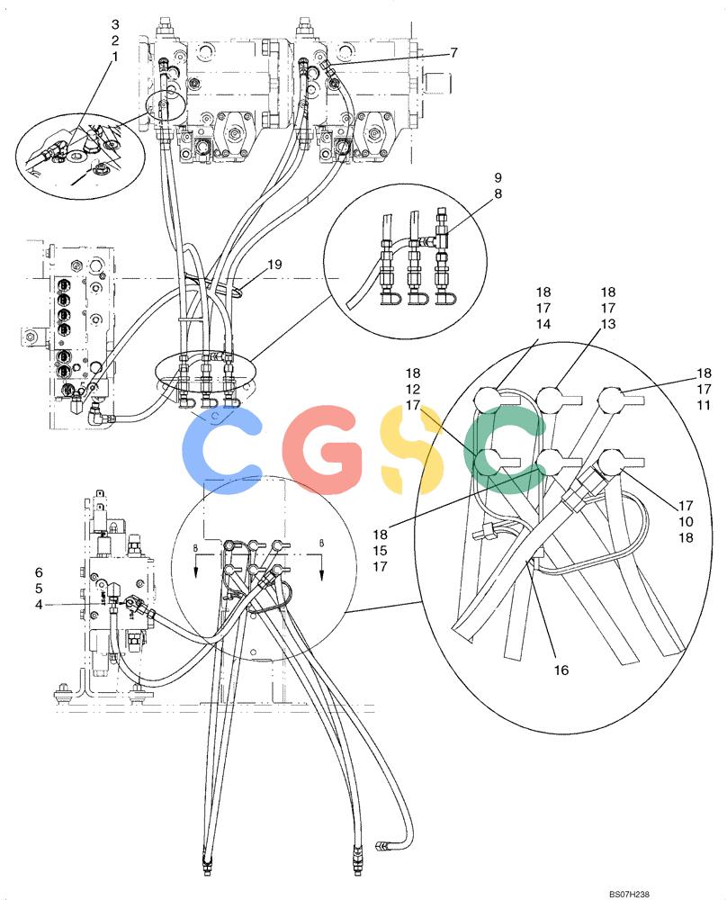纽荷兰零件查询(D150B) - CRAWLER DOZER TIER 3 (HYDRO) (10/07-) (06-04) - DIAGNOSTIC LINES New Holland Constructuion