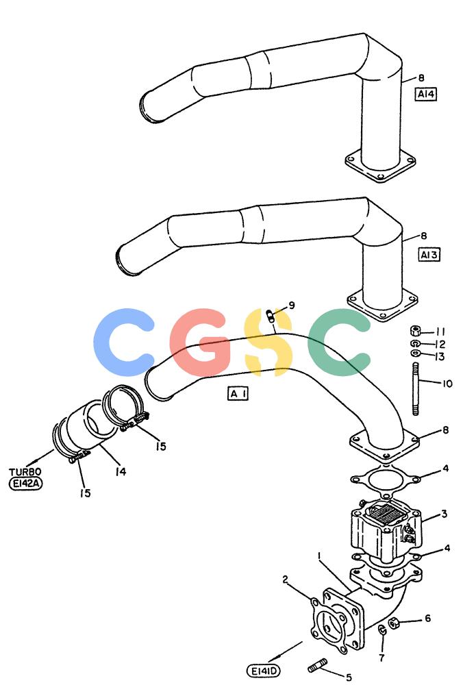 神钢零件查询(PE6T04) - NISSAN DIESEL ENGINE - LK900 & LK700A W/TURBO (1/03-12/06) (03-001) - HOUSING-AIR INTAKE Kobelco