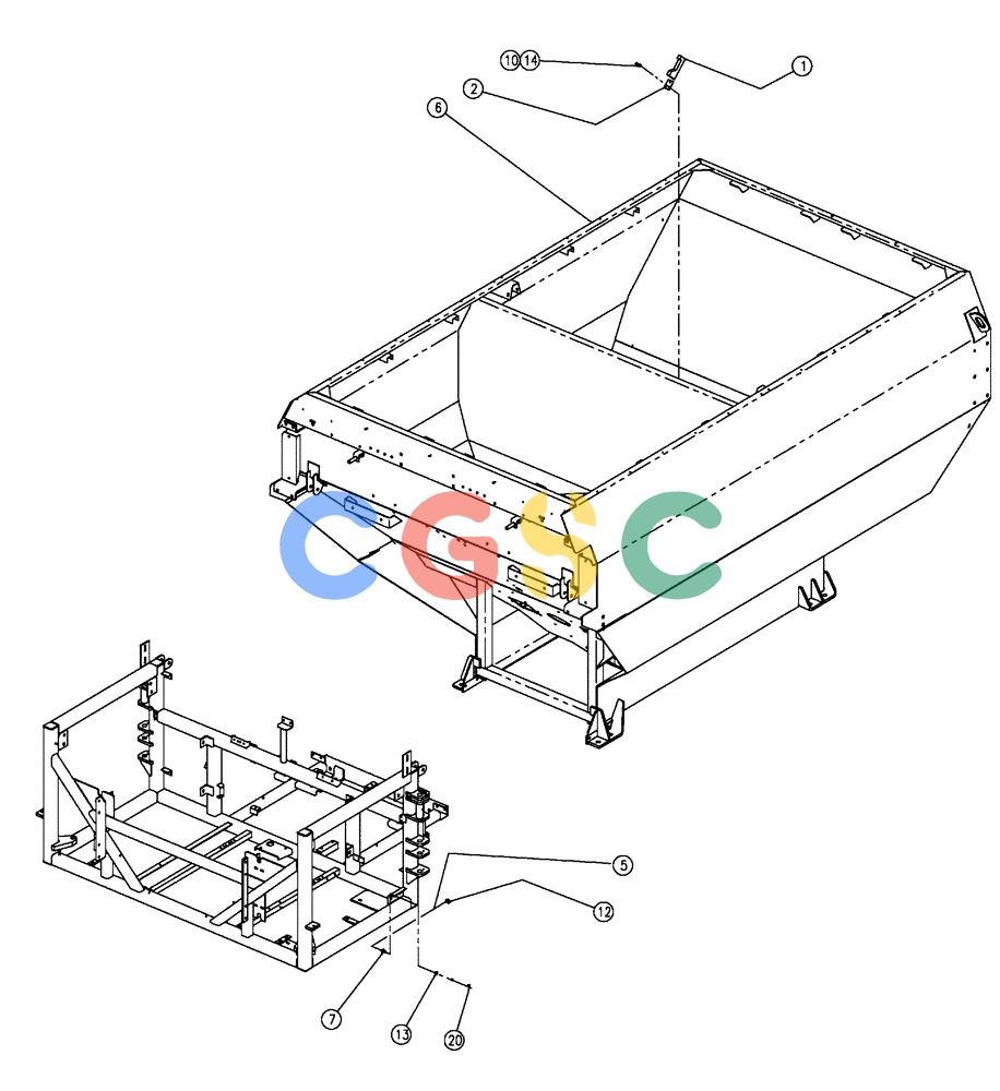 凯斯零件查询(FLX810) - FLEX-AIR APPLICATOR (10/03-8/09) (01-005) - BOX PARTS GROUP Case Agriculture