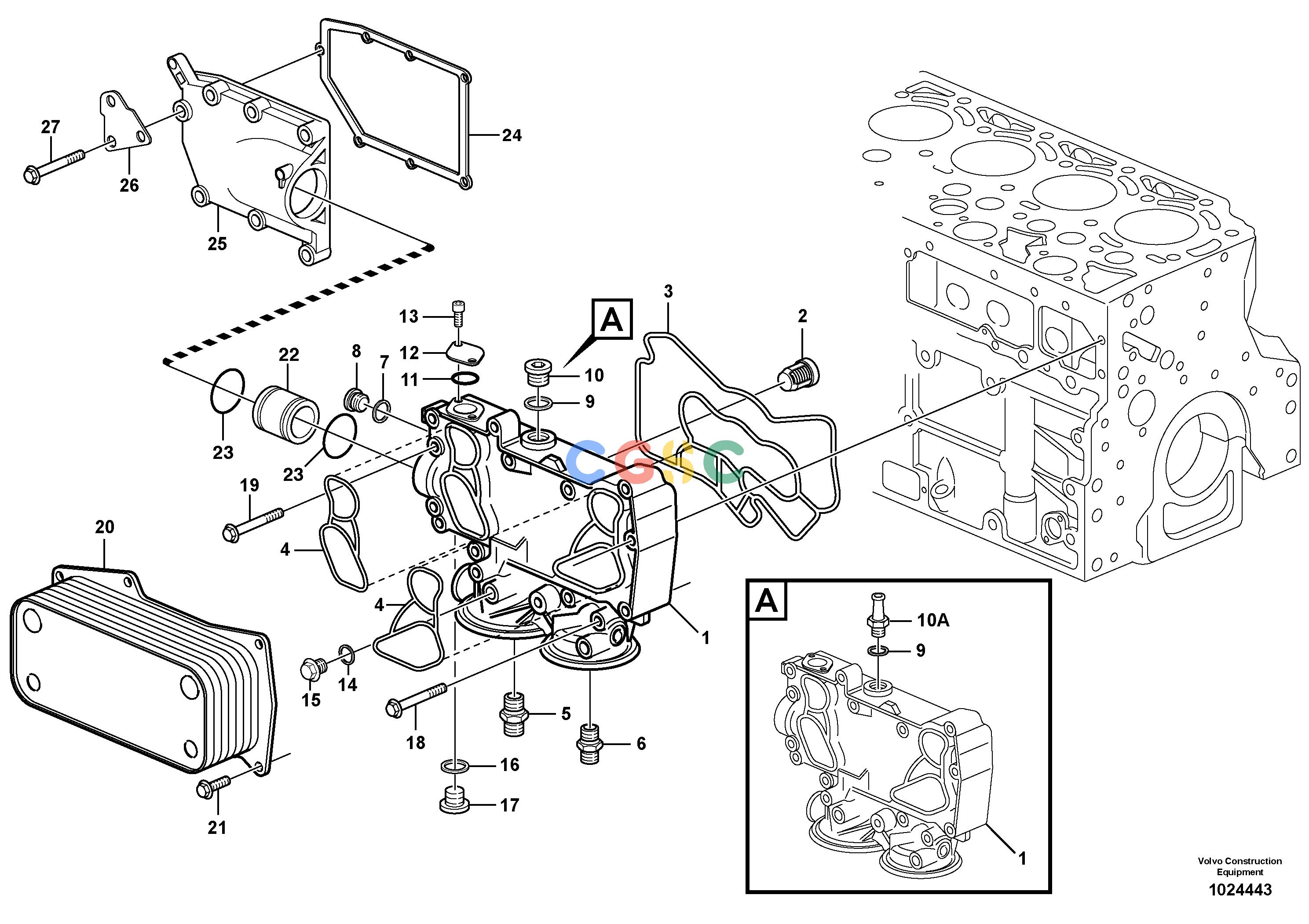 沃尔沃零件查询FC2121C Oil coolerS/N 110001-1100068281232-NoneNoneNoneNoneAutodata Volvo online
