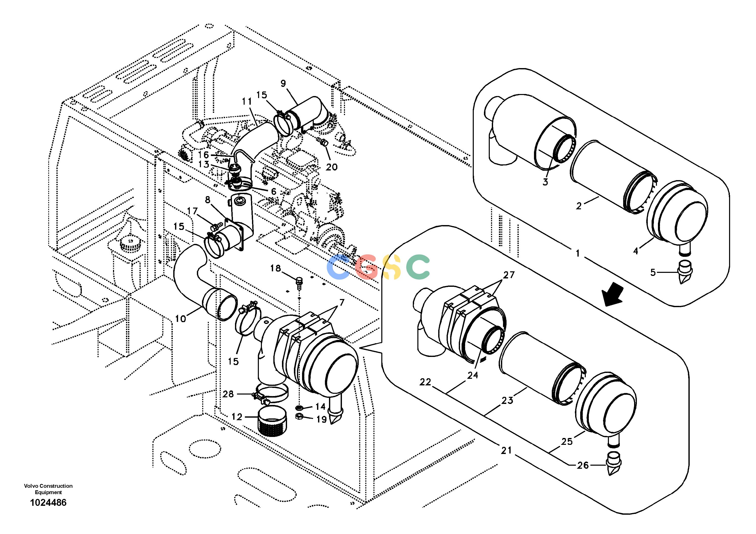 沃尔沃零件查询EC180B Inlet systemNone8278983-NoneNoneNoneNoneAutodata Volvo online