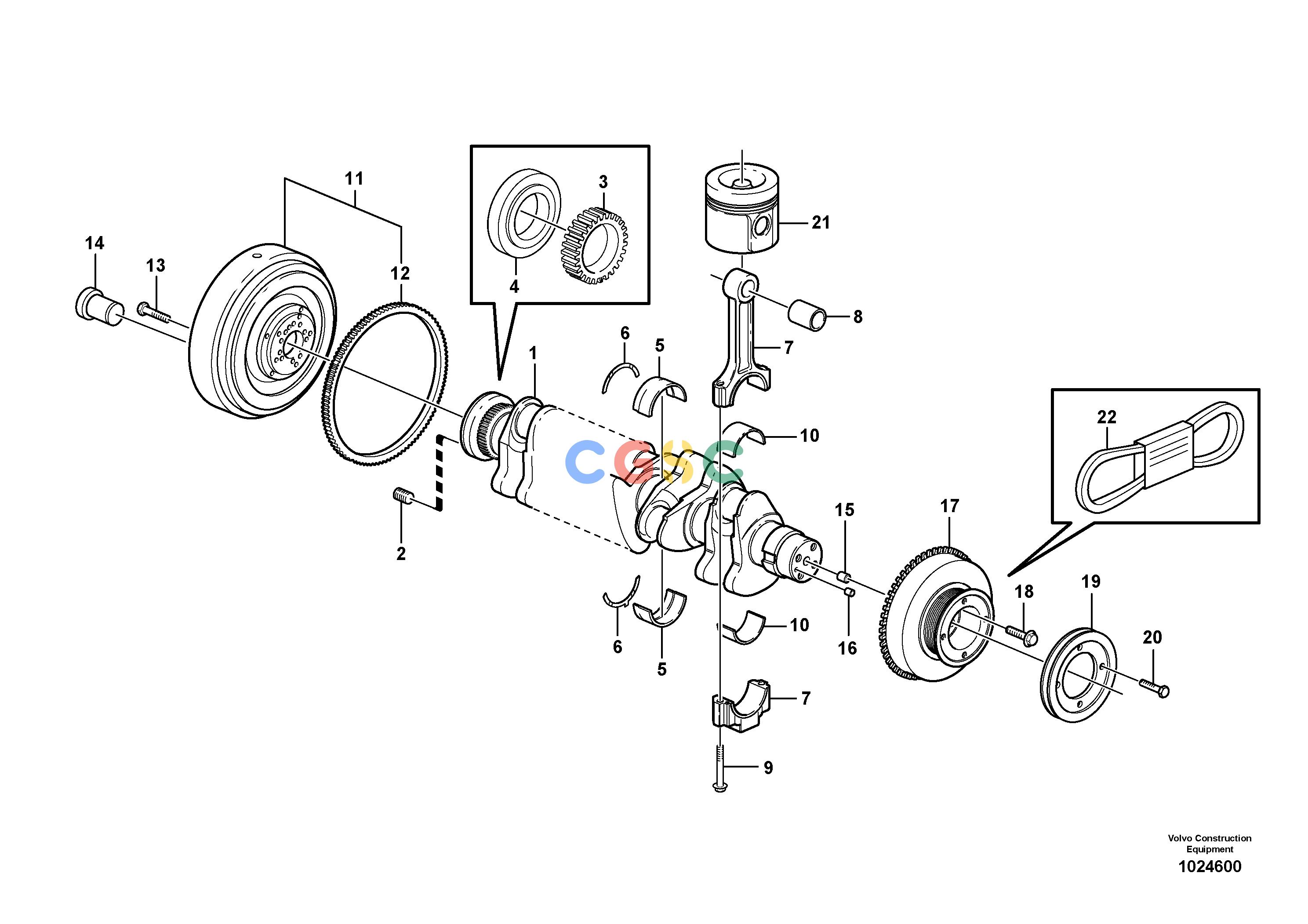沃尔沃零件查询FC2421C Crankshaft and related partsS/N 110001-1100788279771-NoneNoneNoneNoneAutodata Volvo online