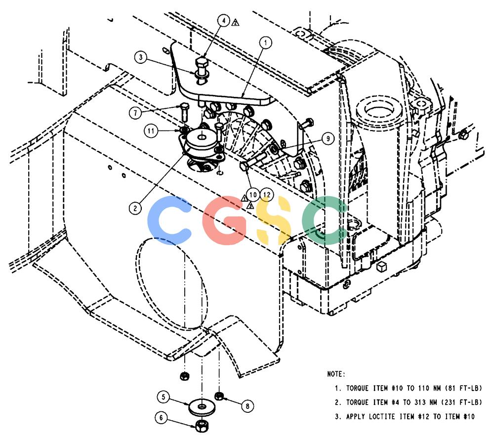 凯斯零件查询(FLX3510) - FLOATER (8/04-8/06) (03-008) - TRANSMISSION MOUNTING Case Agriculture