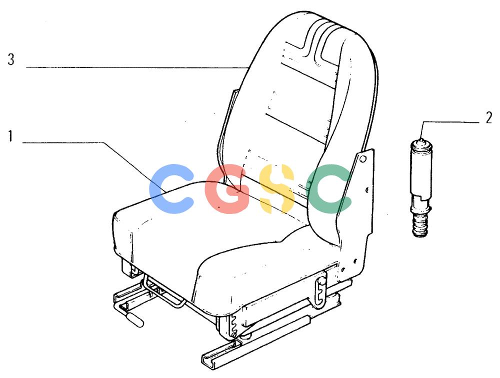 纽荷兰零件查询(FD14E) - CRAWLER DOZER (5.6670[002]) - OPERATOR SEAT New Holland Constructuion