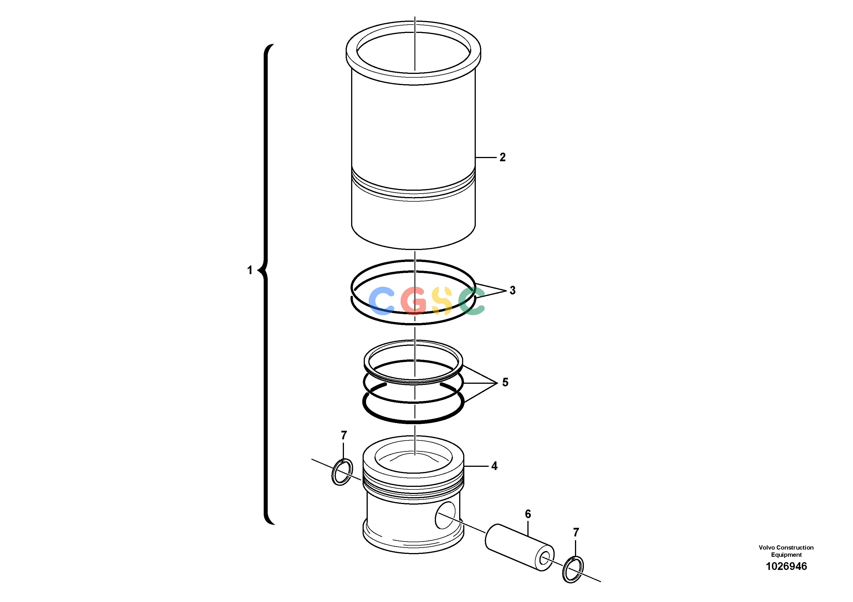 沃尔沃零件查询L50F Cylinder liner and pistonNone NoneNoneNoneAutodata Volvo online