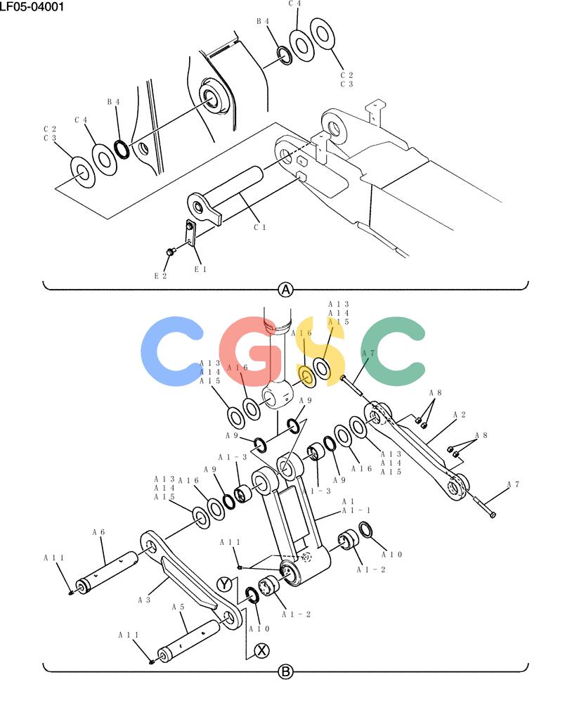 纽荷兰零件查询(E80BMSR) - CRAWLER EXCAVATOR ASN LF05-04001 - (N8TA18060) (862-17-2[2]) - ARM GROUP, LONG 2.13M (6FT 12IN) New Holland Constructuion