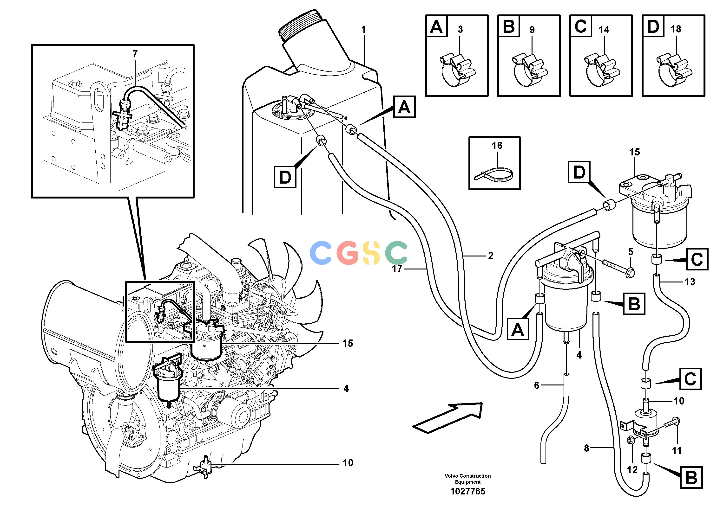 沃尔沃零件查询ECR48C Fuel pipesNone NoneNoneNoneAutodata Volvo online