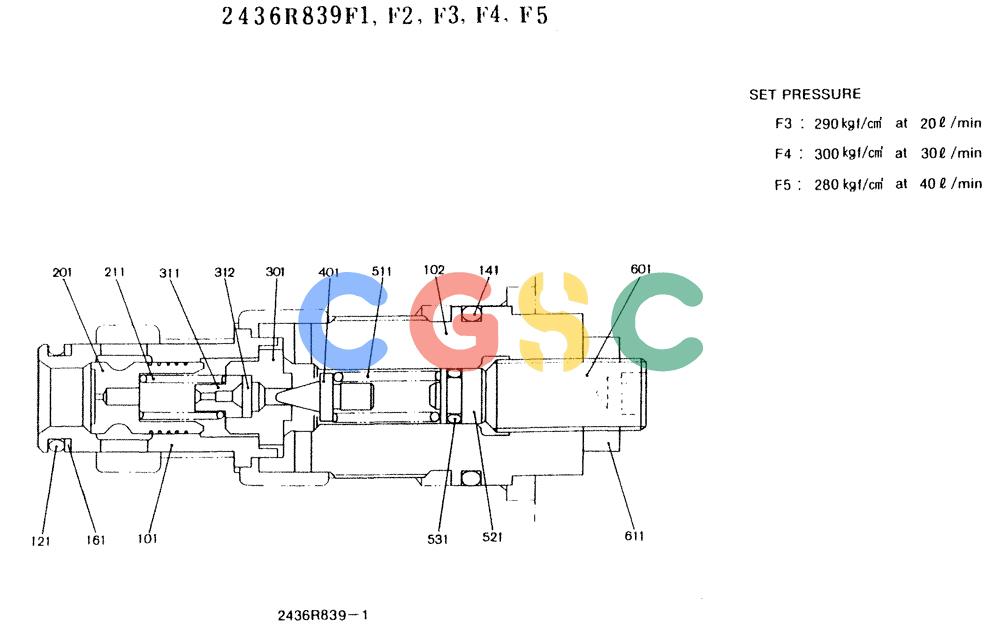 神钢零件查询(K912LC) - MARK II EXCAVATOR ASN YC0301-0737 (1/88-12/03) (11-012) - VALVE ASSY, MAIN RELIEF Kobelco