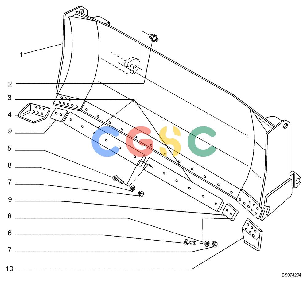 纽荷兰零件查询(D150B) - CRAWLER DOZER TIER 3 (HYDRO) (10/07-) (09-03E) - BLADE, DOZER - HSU - BD New Holland Constructuion