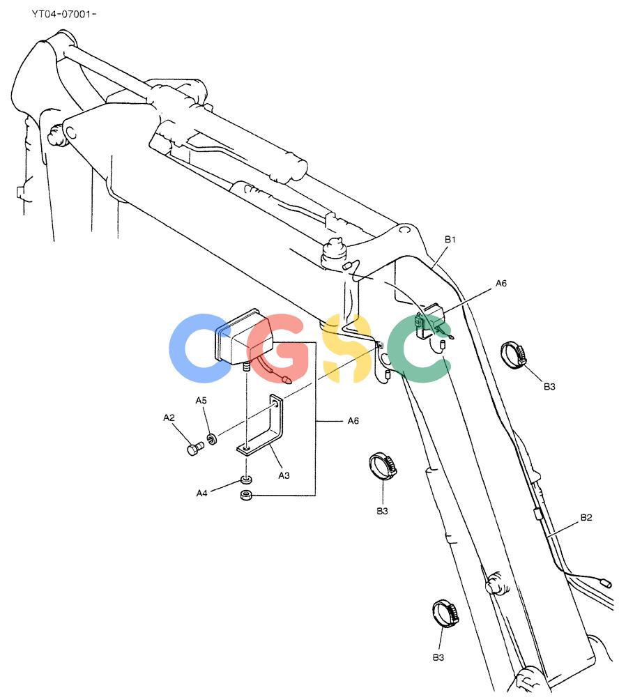 神钢零件查询(BOOM) - ATTACHMENT, (2 PIECE) - SK70SR-1E & SK70SR-1ES ASN YT04-07001 (1/04-12/12) (02-015[01]) - LIGHT INSTAL (BOOM) Kobelco