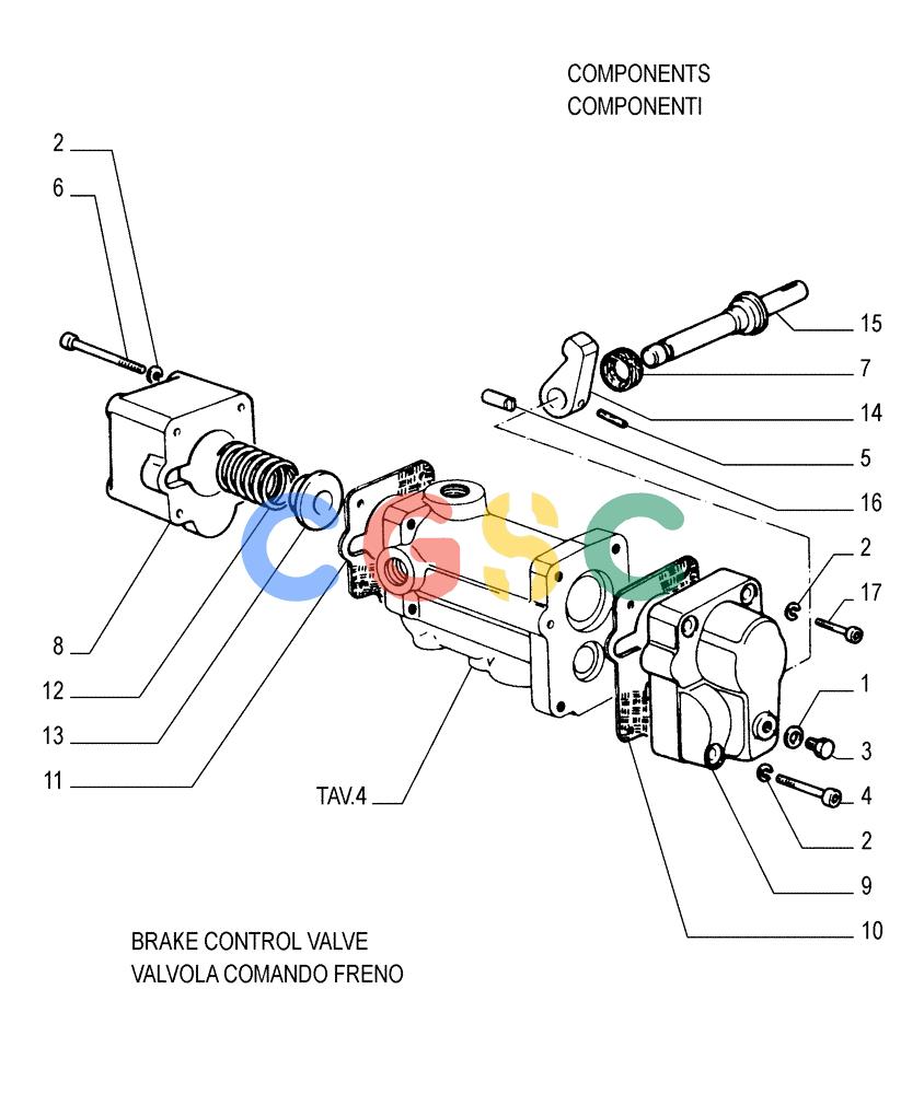 纽荷兰零件查询(FD175) - CRAWLER DOZER (N.A. VERSION)(S/N 061640 & AFTER) (1/93-) (2.304[05]) - BRAKE CONTROLS - STEERING CLUTCH New Holland Constructuion