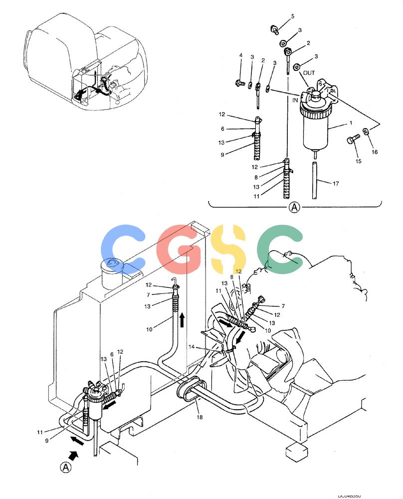 纽荷兰零件查询(EH130) - CRAWLER EXCAVATOR (3/04-) (03 -02[00]) - FUEL LINES (YY21P00002F1) New Holland Constructuion