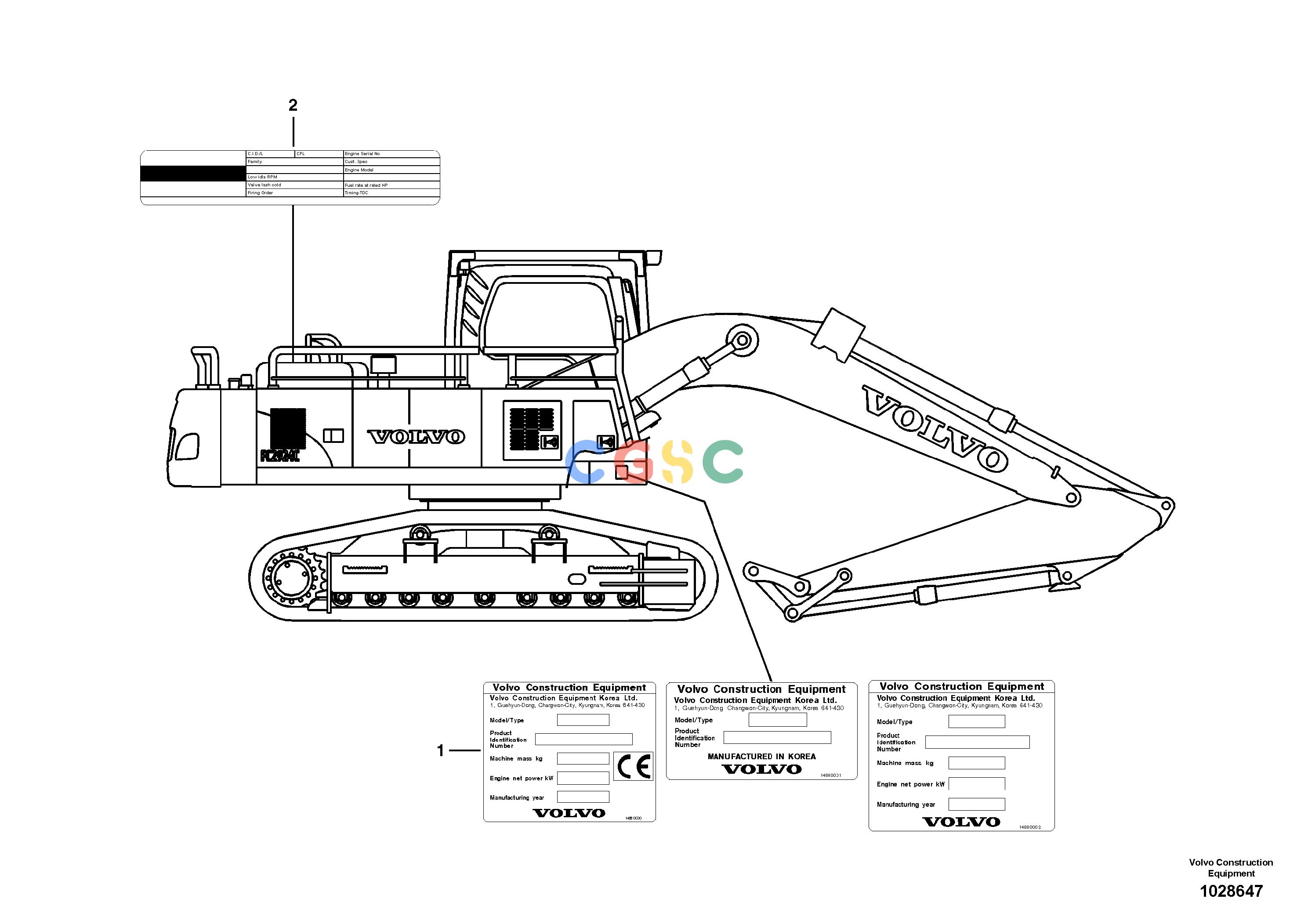 沃尔沃零件查询FC2924C Product identification plateS/N 110001 - 110040 NoneNoneNoneAutodata Volvo online