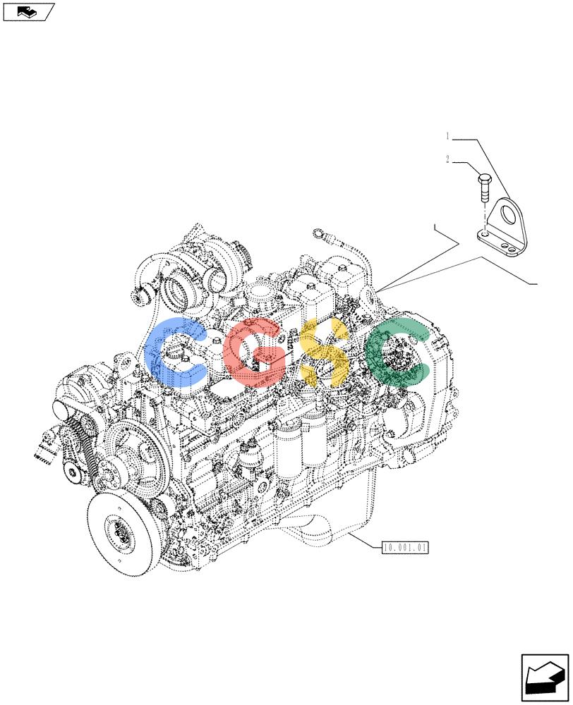 神钢零件查询(F4GE9684F J602) - ENGINE - 504375333 - 84250815 (1/13-) (10.012.04) - HOOKS - ENGINE (2852182) Kobelco