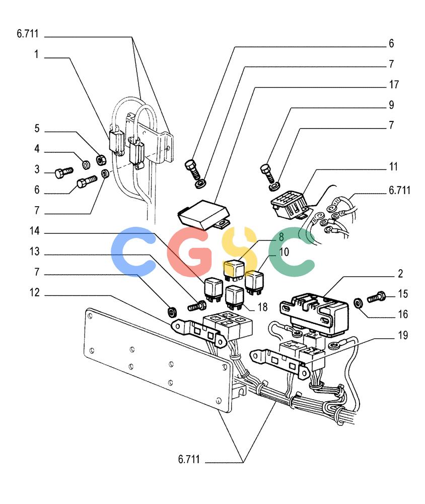 纽荷兰零件查询(FD175) - CRAWLER DOZER (N.A. VERSION)(S/N 061640 & AFTER) (1/93-) (6.712[02]) - ELECTRIC COMPONENTS New Holland Constructuion