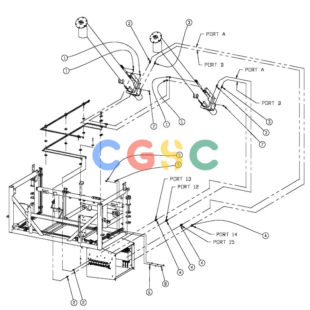 凯斯零件查询(438) - FLEX-AIR APPLICATOR - 2003 (3/03-10/03) (02-039) - 6” AUGER FITTING GROUP, DOUBLE & TRIPLE BIN, 37 & 50 CU. FT Case Agriculture