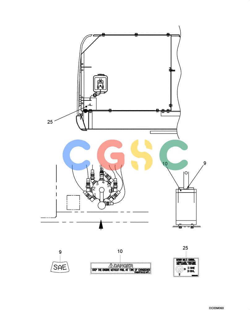 纽荷兰零件查询(EH215) - CRAWLER EXCAVATOR (9/03-) (09 -80[00]) - DECAL New Holland Constructuion