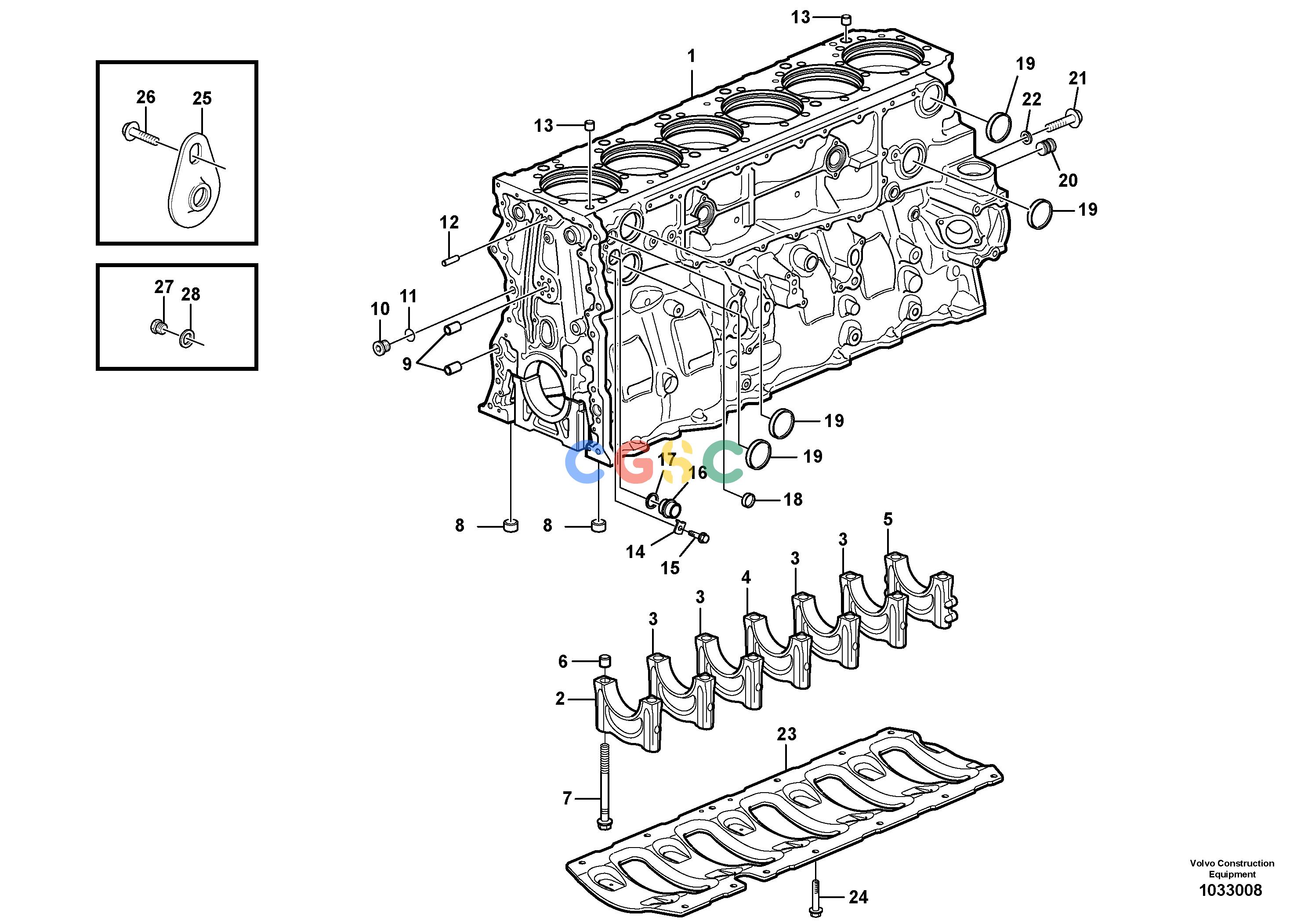 沃尔沃零件查询EC700BHR Cylinder blockHIGH REACH DEMOLITION8285792-NoneNoneNoneNoneAutodata Volvo online