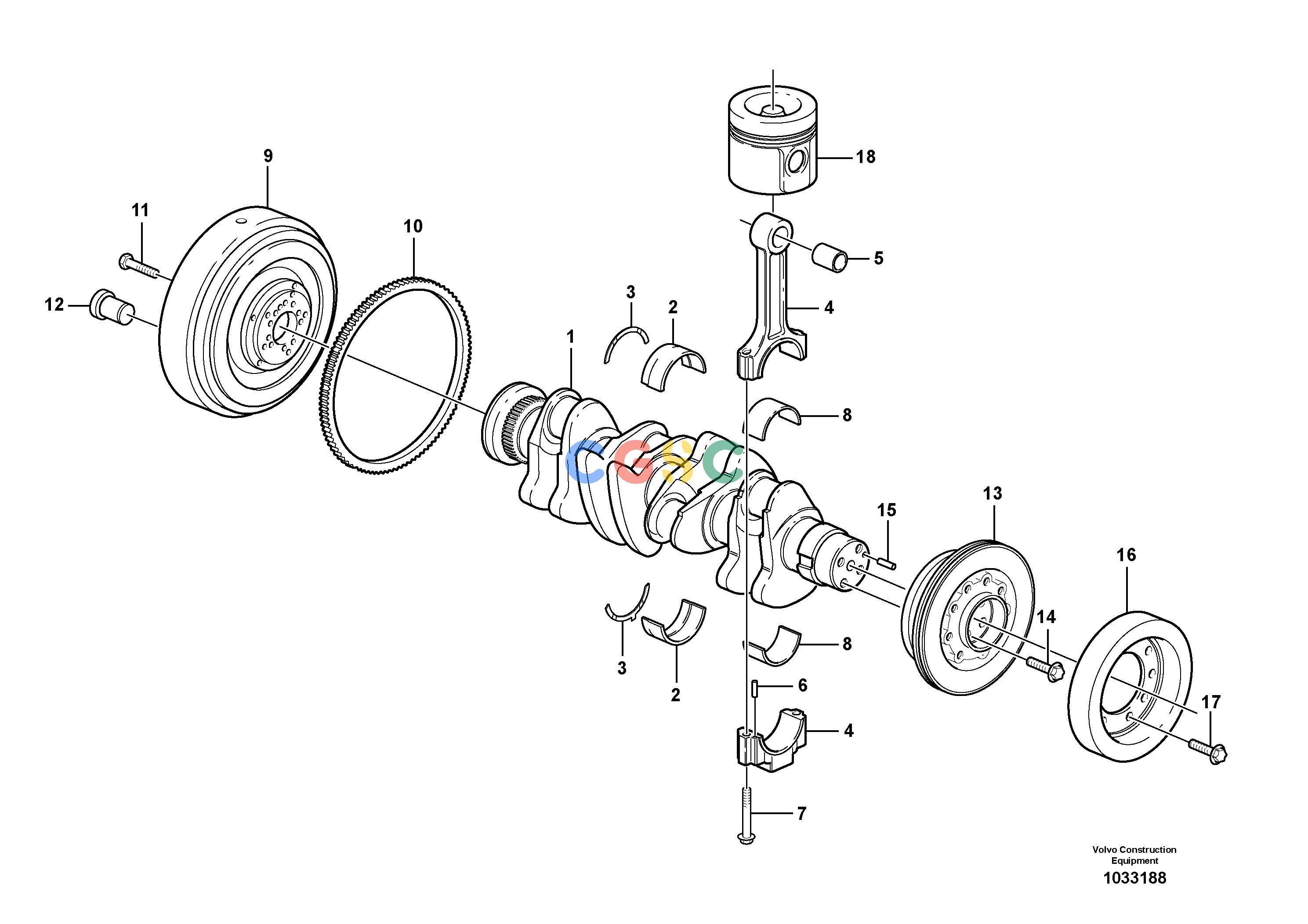 沃尔沃零件查询L50F Crankshaft and related partsNone NoneNoneNoneAutodata Volvo online