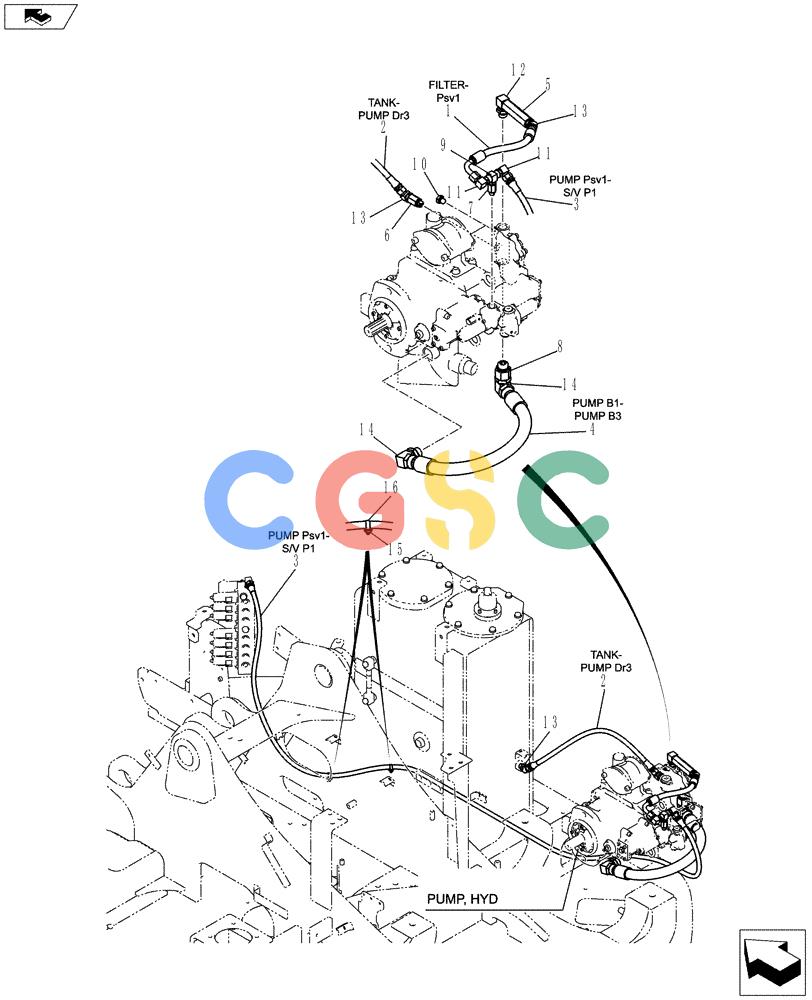 神钢零件查询(ED150-2) - BLADE RUNNER EXCAVATOR/DOZER ASN LH01-01001 (1/09-12/12) (01-037[00]) - CONTROL LINES, PUMP Kobelco