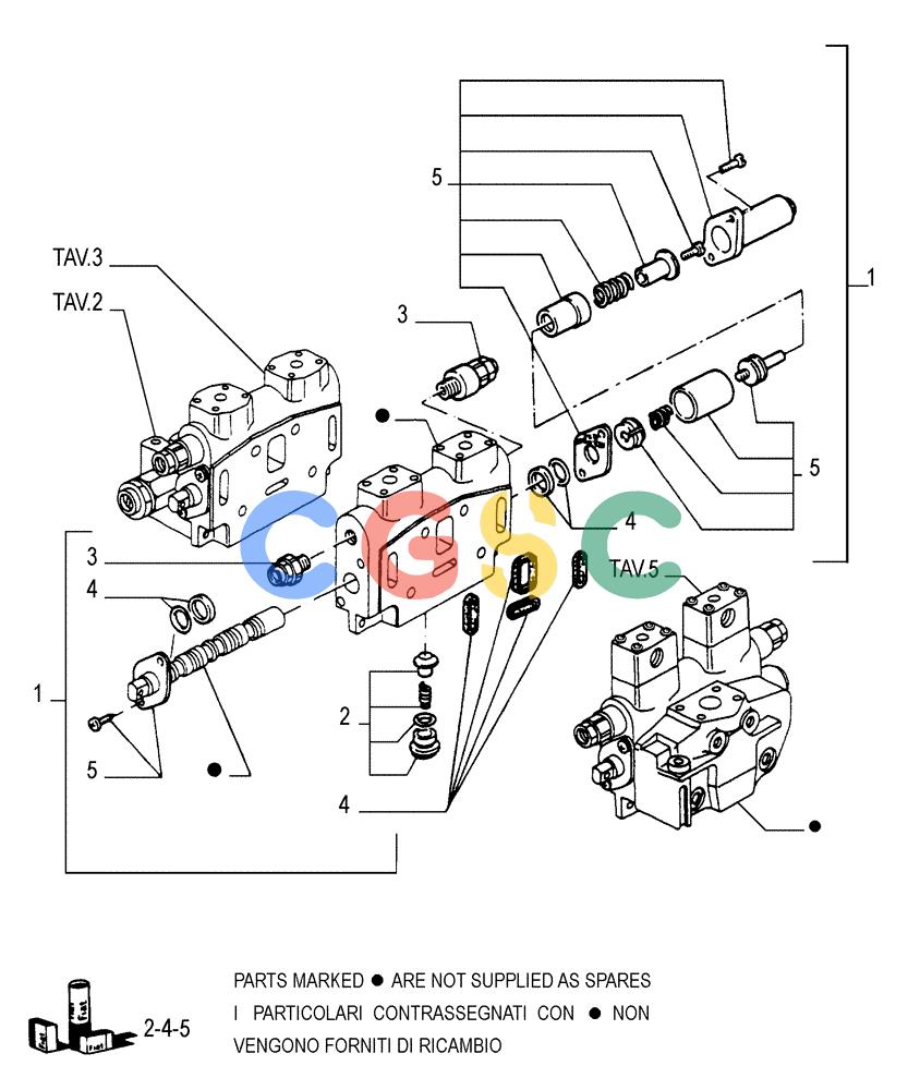 纽荷兰零件查询(FD175) - CRAWLER DOZER (N.A. VERSION)(S/N 061640 & AFTER) (1/93-) (3.436[04]) - EQUIPMENT CONTROL VALVE - COMPONENTS New Holland Constructuion