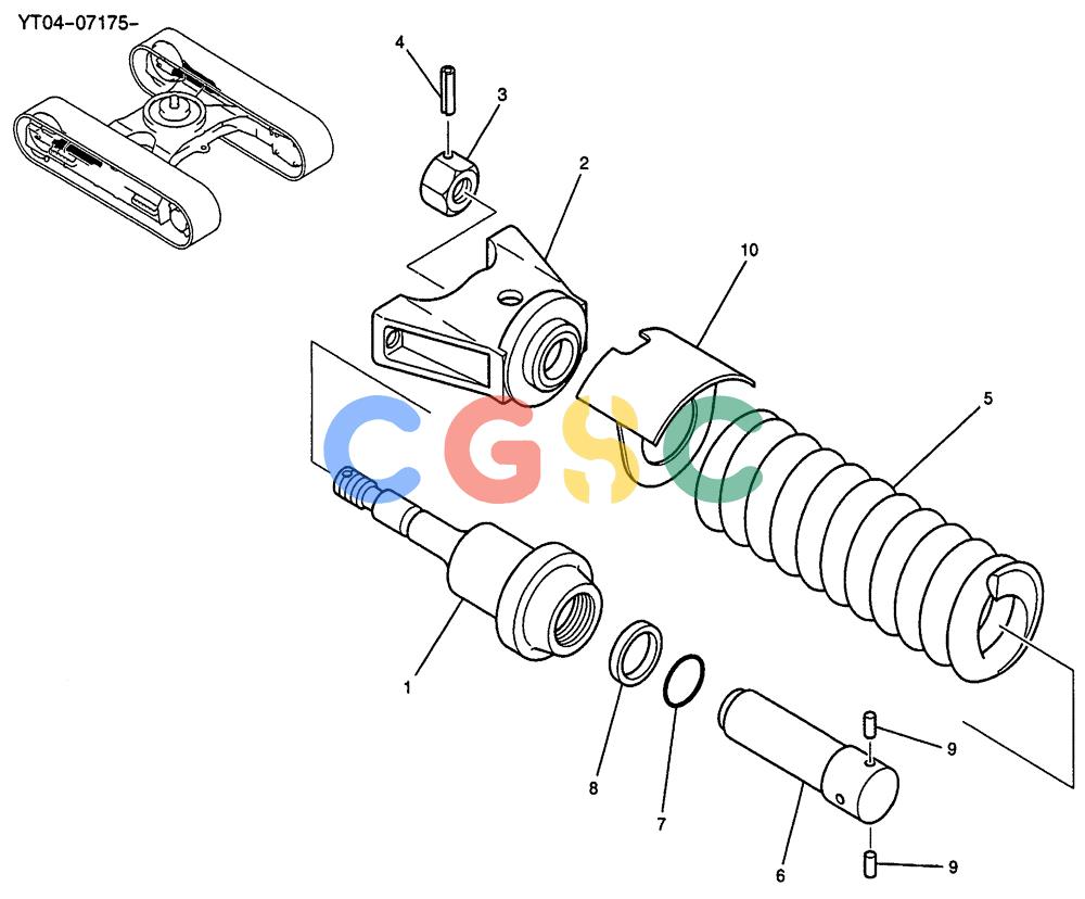 纽荷兰零件查询(E70SR) - MIDI CRAWLER EXCAVATOR ASN YT04-07175 (02-005) - IDLER ADJUST ASSY New Holland Constructuion