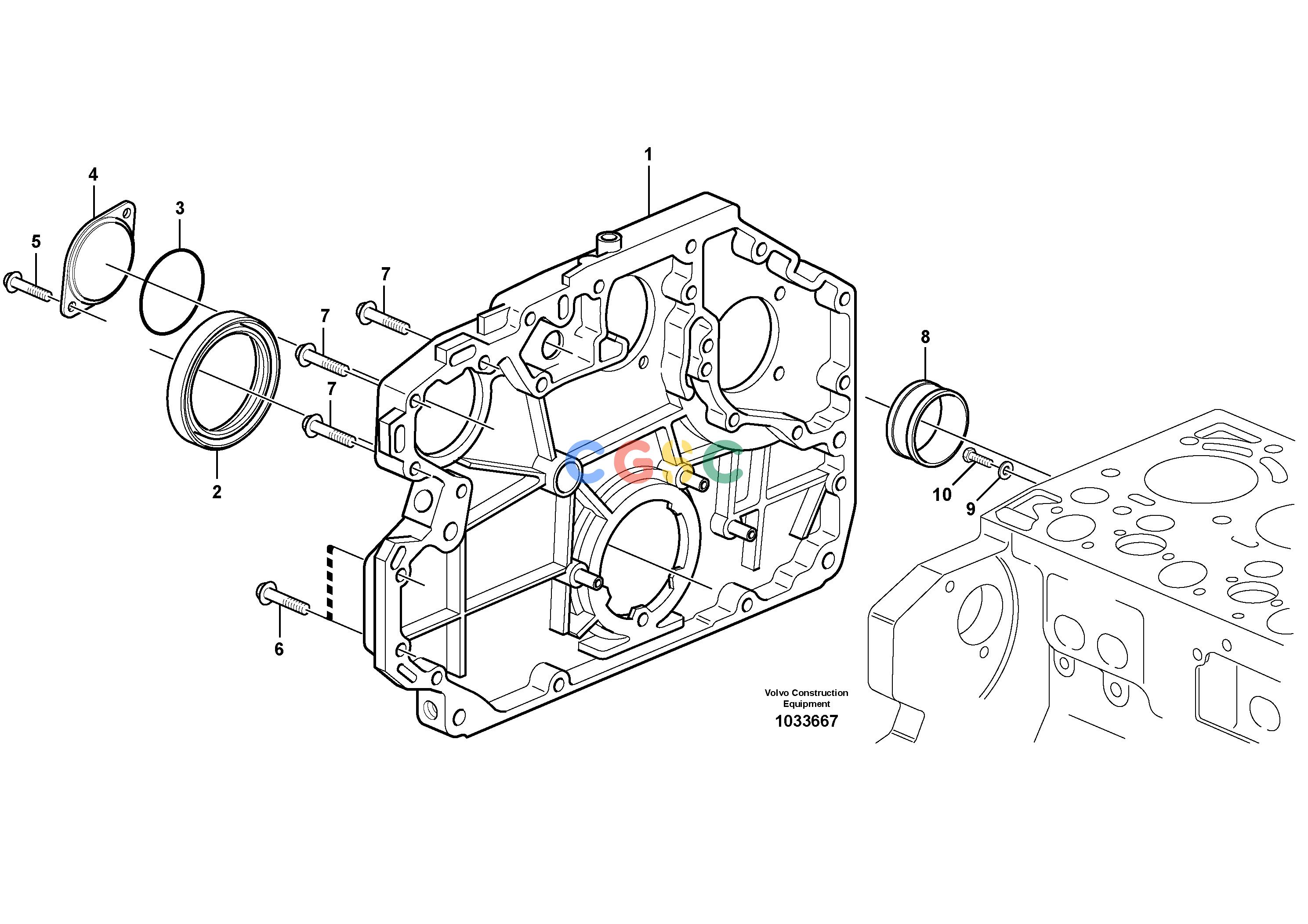 沃尔沃零件查询EW145B Timing gear casingPRIME S/N 15001-8287685-NoneNoneNoneNoneAutodata Volvo online