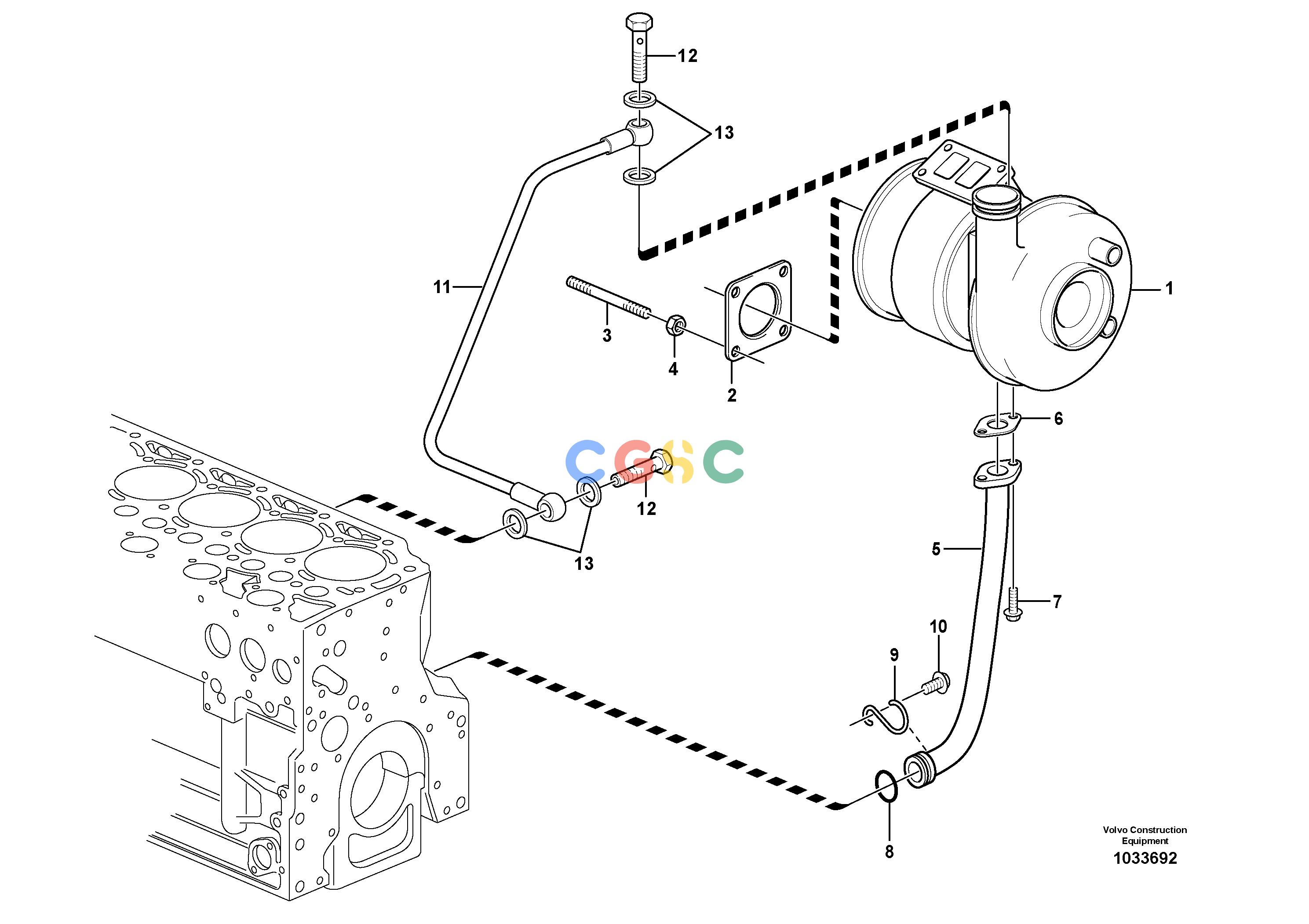 沃尔沃零件查询EW145B Turbocharger with fitting partsPRIME S/N 15001-8287685-NoneNoneNoneNoneAutodata Volvo online