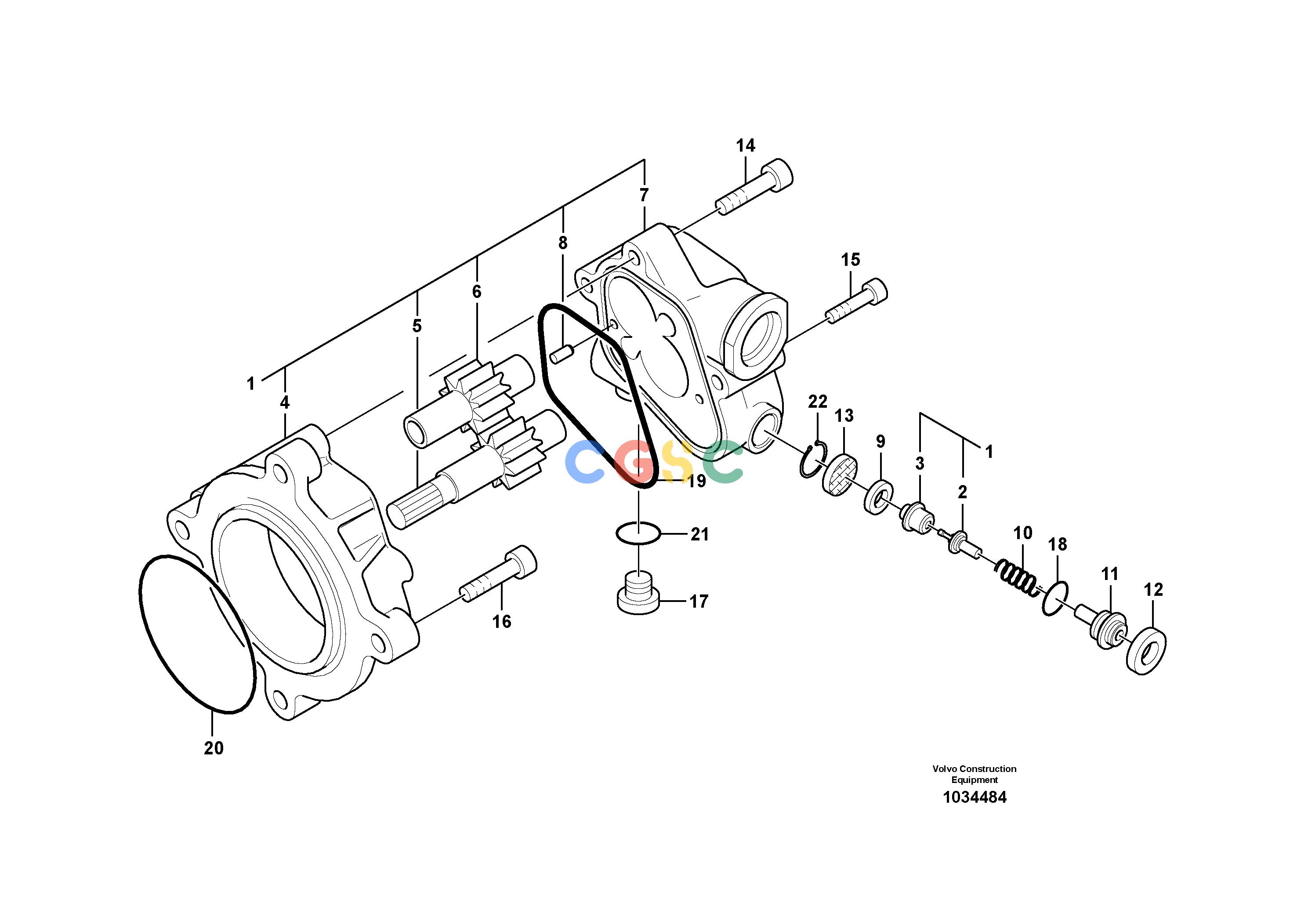 沃尔沃零件查询EC135B Hydraulic gear pumpSER NO 20001-200798277787-NoneVOE8277787NoneAutodata Volvo online