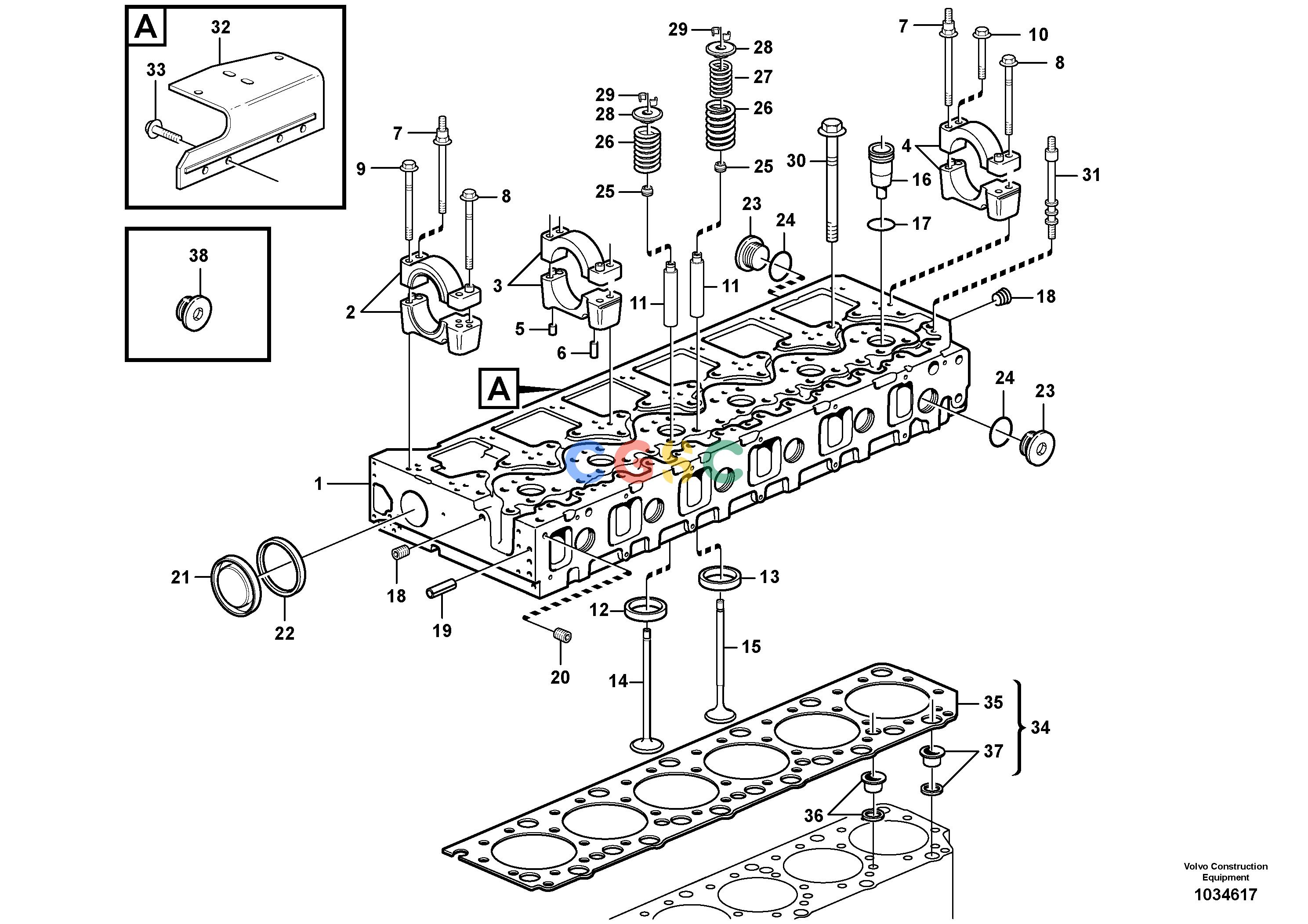 沃尔沃零件查询T450D Cylinder headNone NoneNoneNoneAutodata Volvo online