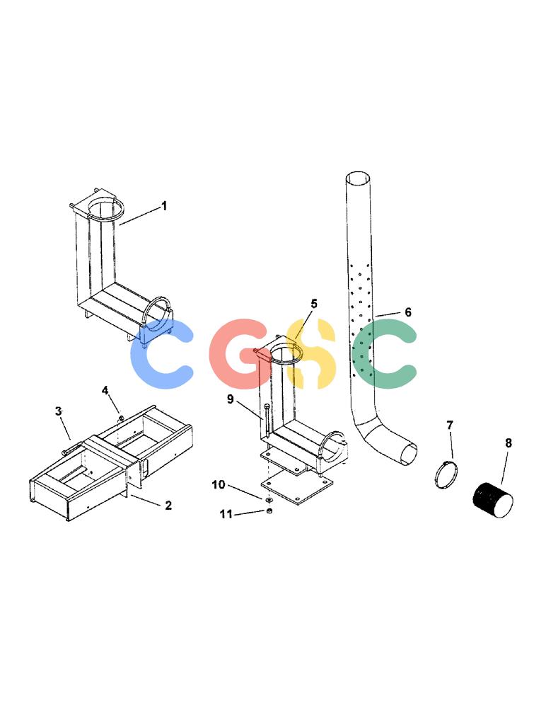 凯斯零件查询(2400) - CONCORD AIR SYSTEM (1/96-12/99) (F08) - PRIMARY MANIFOLD, TUBES & STANDS, DISCONTINUED Case Agriculture
