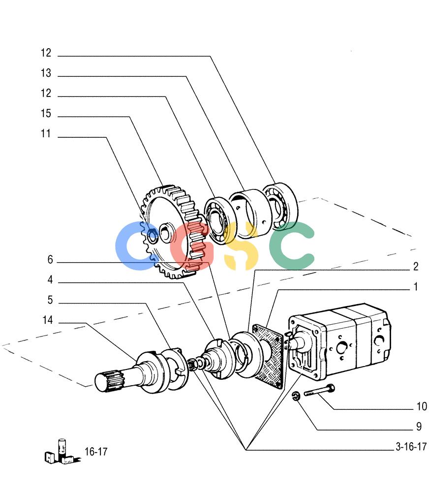 纽荷兰零件查询(FD175) - CRAWLER DOZER (N.A. VERSION)(S/N 061640 & AFTER) (1/93-) (1.200[06]) - UNIT TORQUE CONVERTER New Holland Constructuion