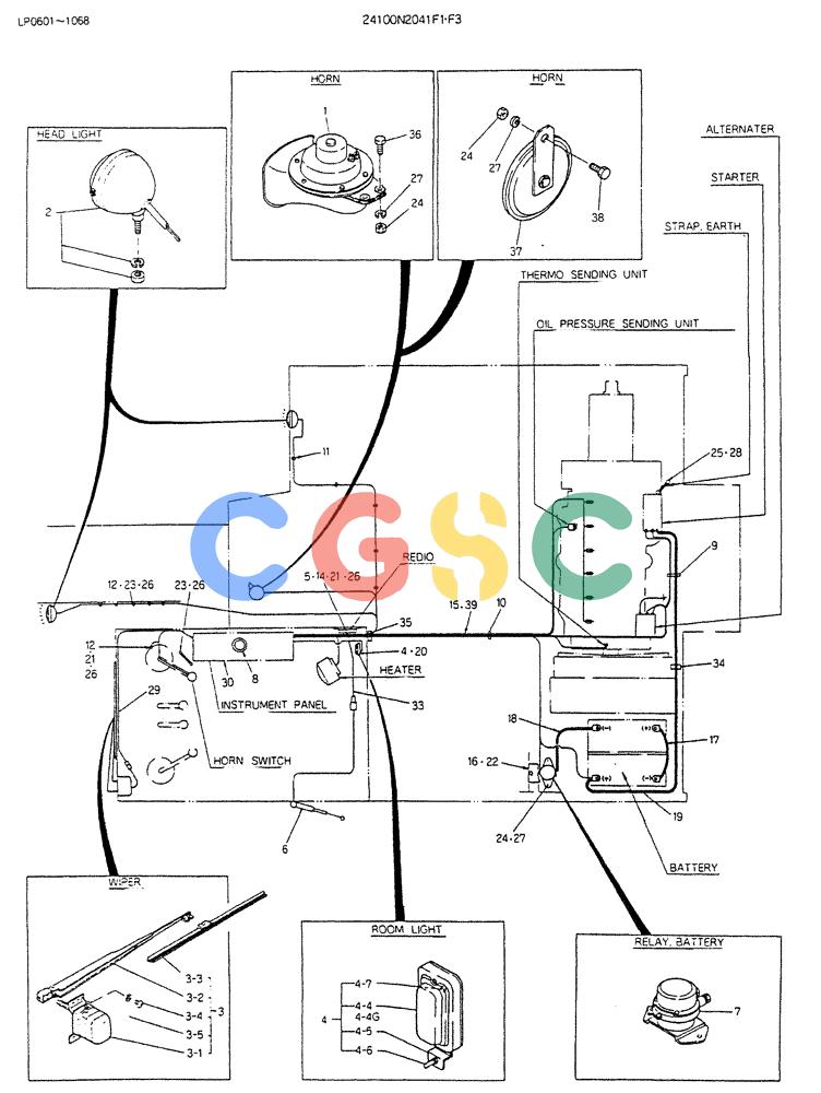 神钢零件查询(K905LC) - EXCAVATOR BTW YP0115 - YP0301 (1/85-12/03) (06-036) - WIRING ASSY, ELEC Kobelco