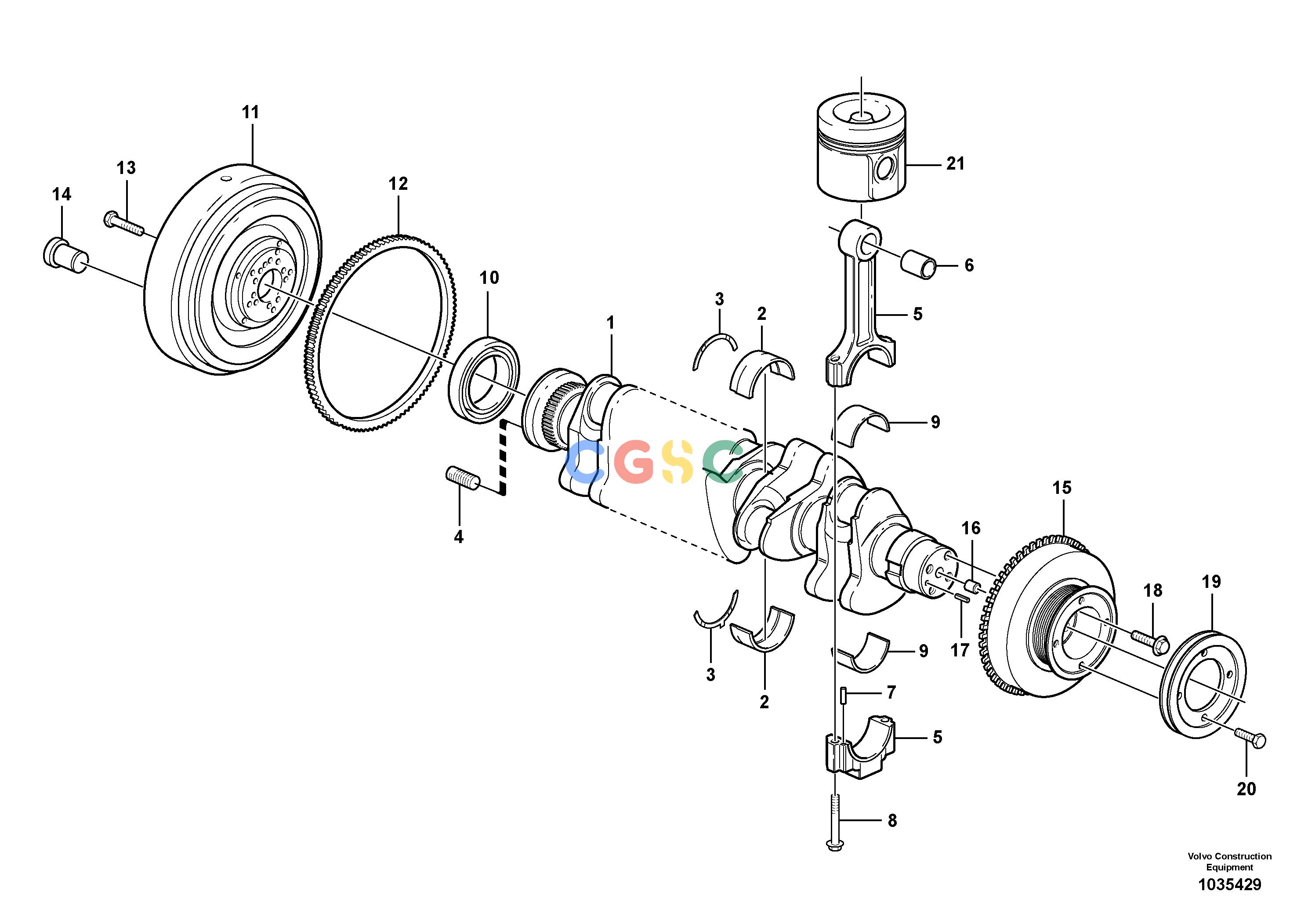 沃尔沃零件查询EW200B Crankshaft and related partsNone NoneNoneNoneAutodata Volvo online