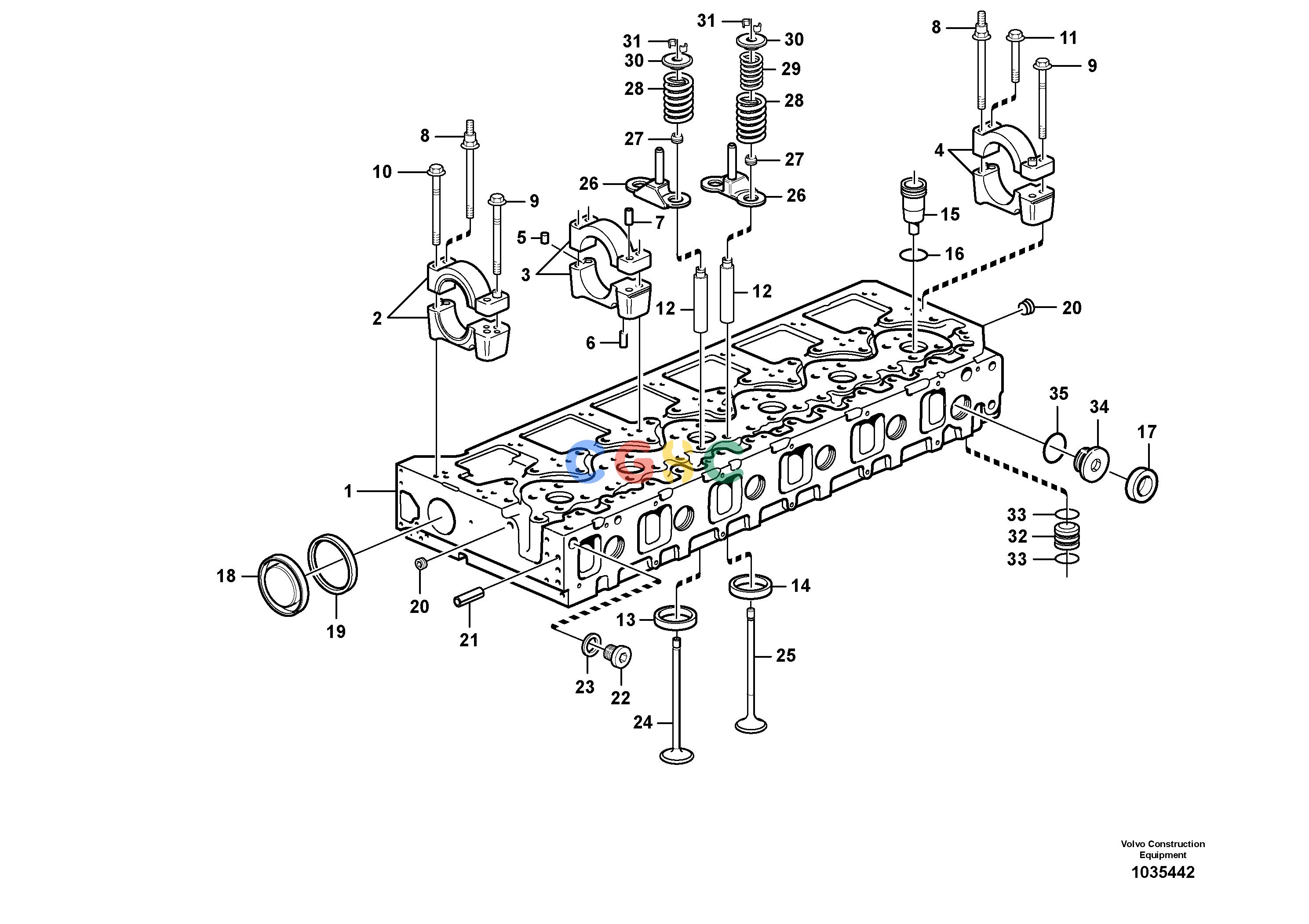 沃尔沃零件查询L220F Cylinder headS/N 6001 - 8485 NoneNoneE PRODAutodata Volvo online