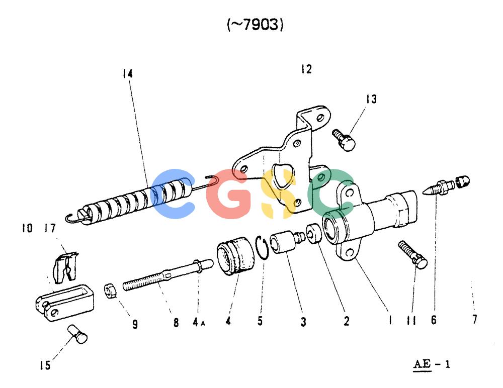 神钢零件查询(65R5P) - MITSUBISHI DIESEL ENGINE - LK300A WHEEL LOADER (1/06-12/06) (14-004) - CLUTCH CONTROL (-7903) Kobelco