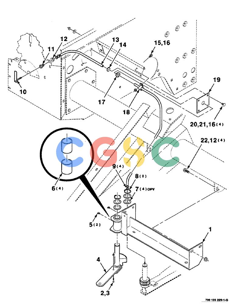 凯斯零件查询(RS551) - CASE IH ROUND BALER (1/99-12/00) (6-18) - TWINE THREADER ASSEMBLY Case Agriculture
