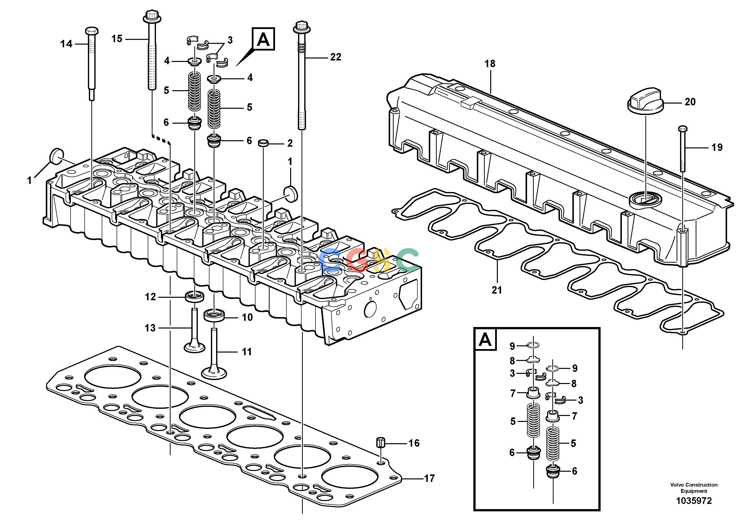 沃尔沃零件查询EW200B Cylinder headNone NoneNoneNoneAutodata Volvo online