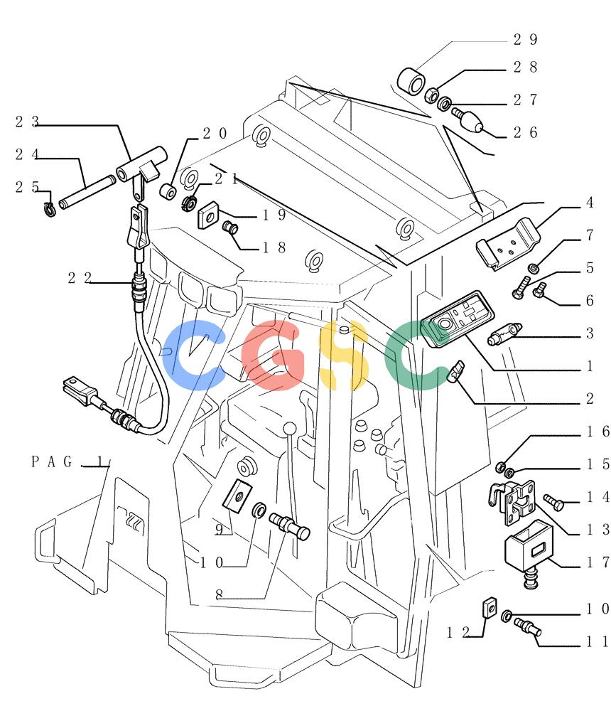 纽荷兰零件查询(DC180PS) - CRAWLER DOZER (11/00-) (9.652[23]) - ROPS CAB - COMPONENTS - OPTIONAL CODE 76069709 New Holland Constructuion
