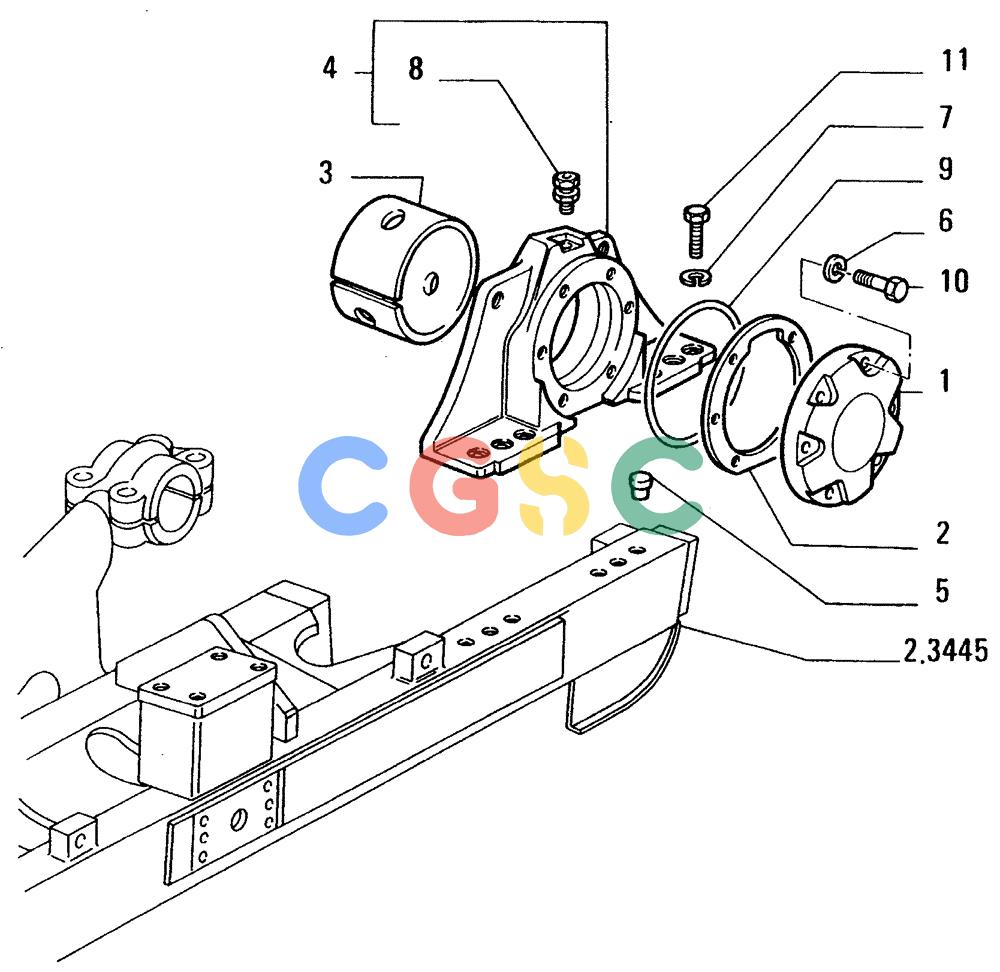 纽荷兰零件查询(FD14E) - CRAWLER DOZER (1.2770[003]) - REAR TRANSMISSION-SUPPORT New Holland Constructuion