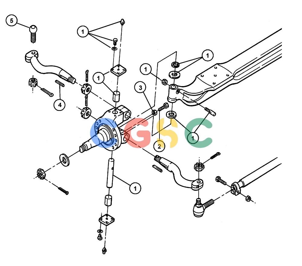 凯斯零件查询(4375) - TITAN FLOATER (5/98-8/99) (04-002) - FRONT AXLE GENERAL AND KITS Case Agriculture
