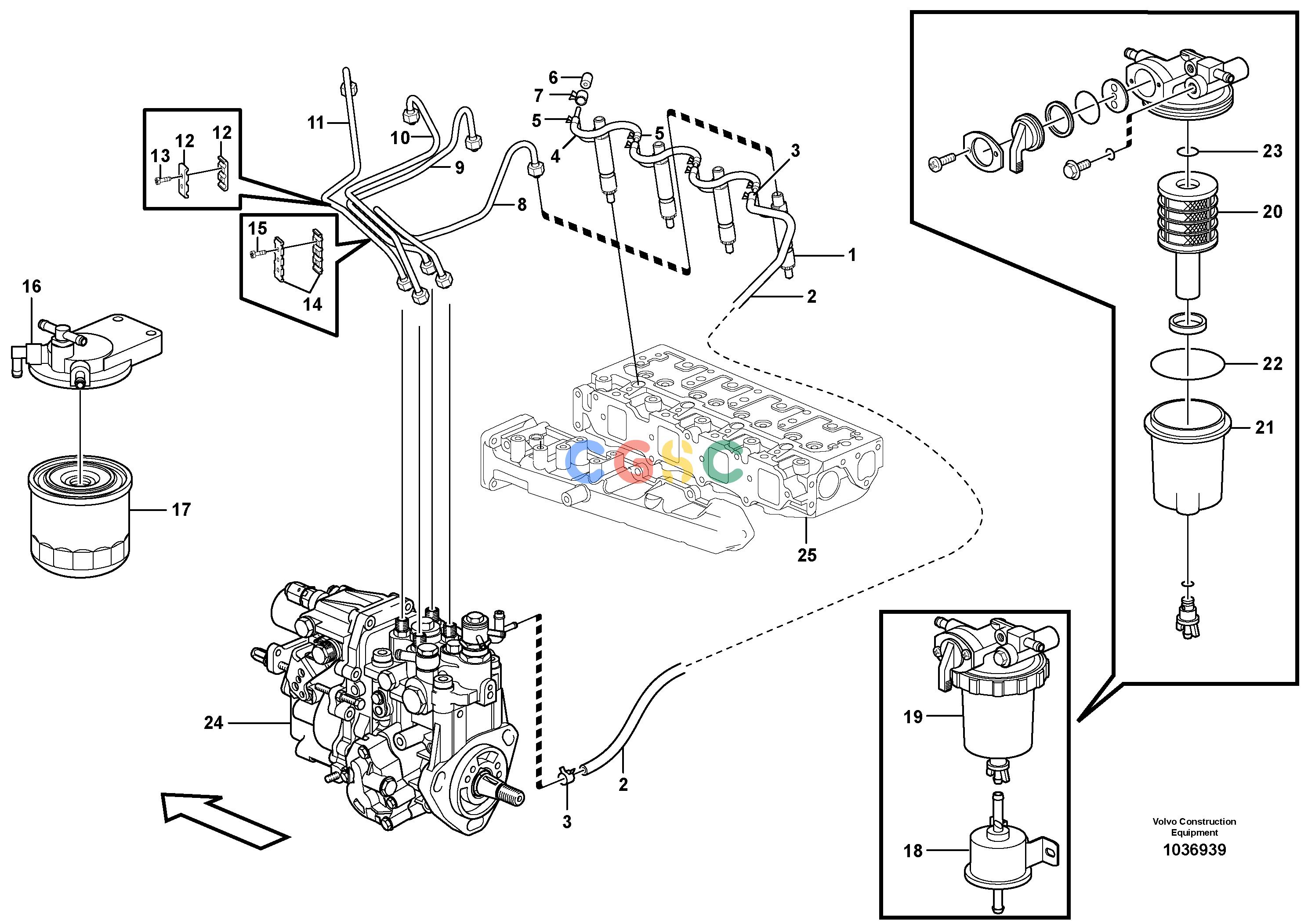 沃尔沃零件查询MC60B Fuel lines and injectorsS/N 71000 - NoneNoneNoneAutodata Volvo online
