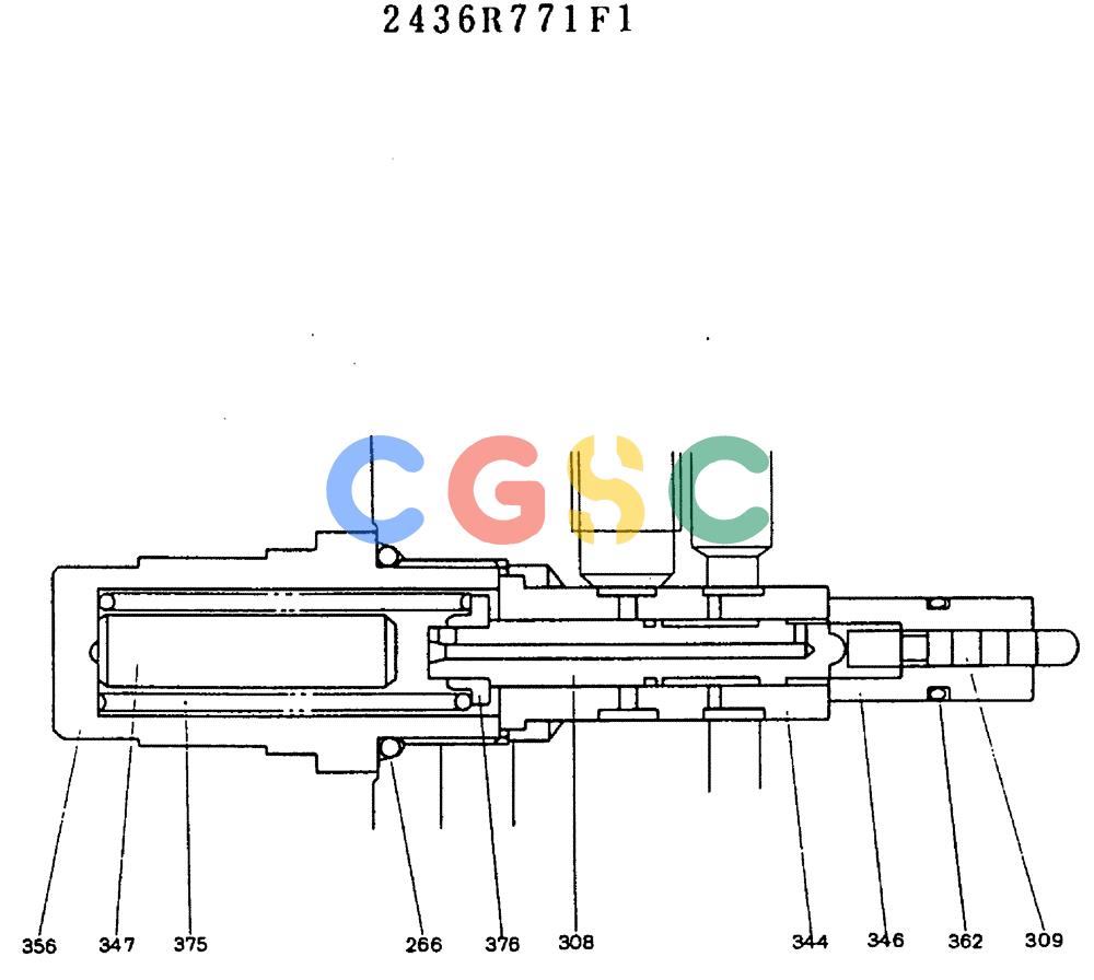 神钢零件查询(MD140BLC) - EXCAVATOR BTW YP1001 - YP1281 (1/80-12/06) (11-007) - VALVE ASSY, RELIEF 2436R771F1 Kobelco