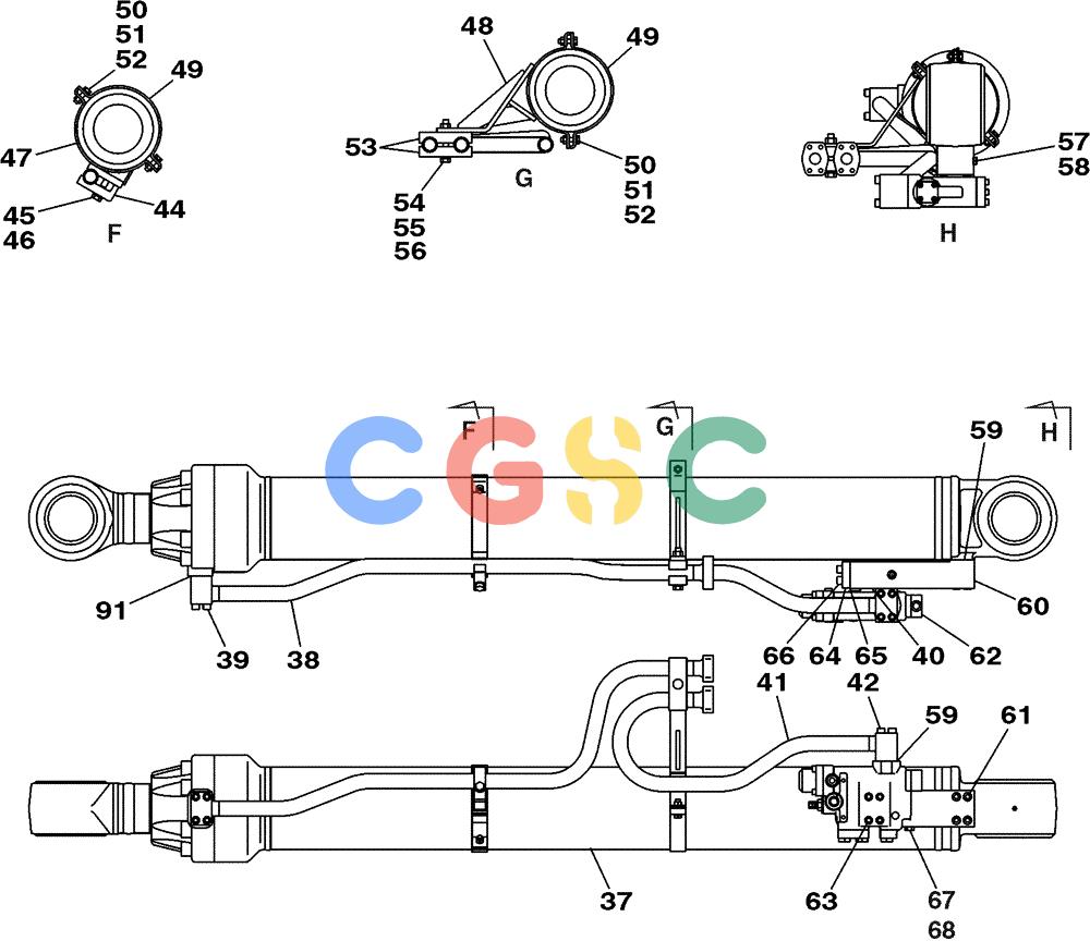 纽荷兰零件查询(E805) - CRAWLER EXCAVATOR (1/05-) (08-139-02[01]) - HYDRAULICS BOOM - LEFT HAND - WITH LOAD HOLD New Holland Constructuion