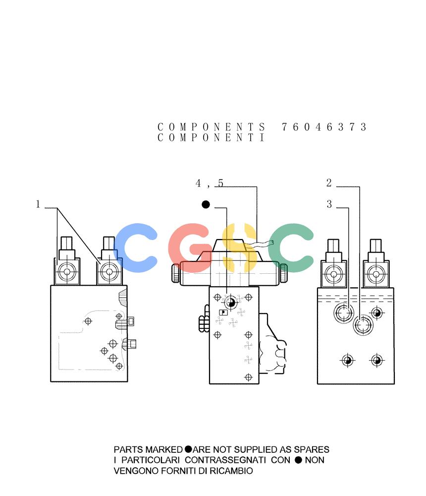 纽荷兰零件查询(DC180PS) - CRAWLER DOZER (11/00-) (1.211[11]) - TRANSMISSION - CONTROL VALVE New Holland Constructuion