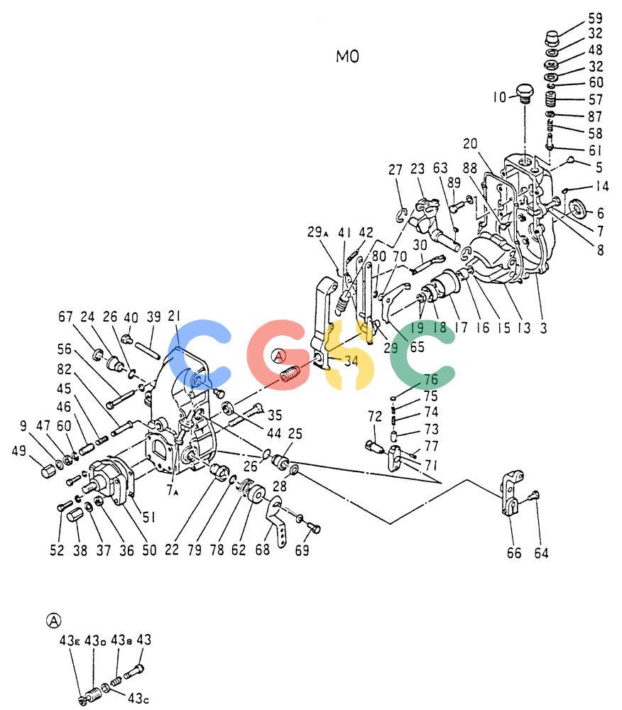 神钢零件查询(6D15) - MITSUBISHI DIESEL ENGINES - K907D & K907LC EXCAVATORS (1/86-12/06) (03-006[01]) - GOVERNOR (INNER PARTS) (PN ME038840) Kobelco