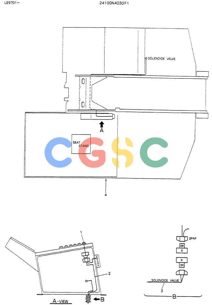 神钢零件查询(K903C) - EXCAVATOR ASN LE5701 (1/87-12/03) (04-020) - WIRING ASSY, ELEC, (REMOTO-CONTROL FC MODE) P/N 24100N4030F1 Kobelco